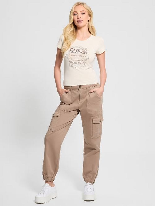 Guess Eco Genuine Tee Wit | GUESS-SN27329