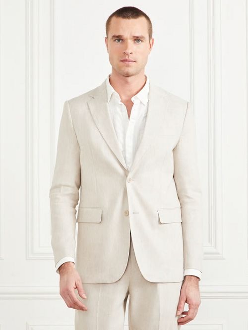 Guess Eco George Notched Blazer Wit | GUESS-SN30802