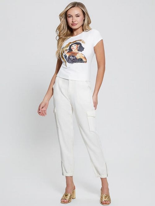 Guess Eco Hello Tee Wit | GUESS-SN27219
