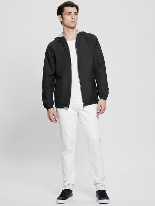 Guess Eco Hooded Windbreaker Zwart | GUESS-SN31525