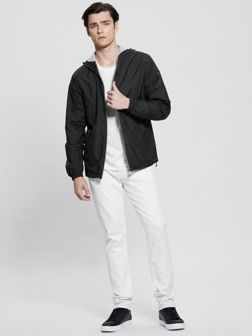 Guess Eco Hooded Windbreaker Zwart | GUESS-SN31525