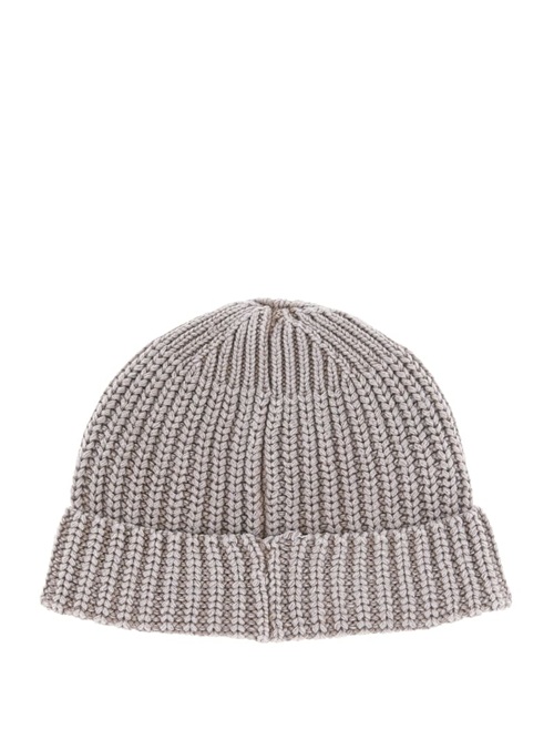 Guess Eco Hunter Ribbed Beanie Beige | GUESS-SN31936