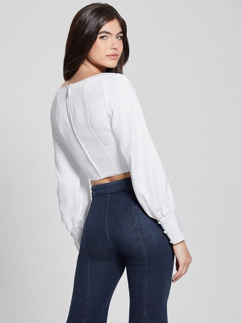 Guess Eco Isabel Corset Top Wit | GUESS-SN27473