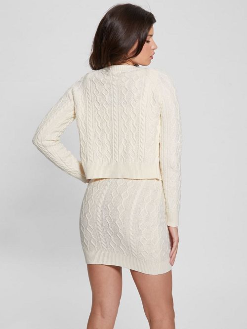 Guess Eco Isabelle Sweater Cardigan Wit | GUESS-SN27823