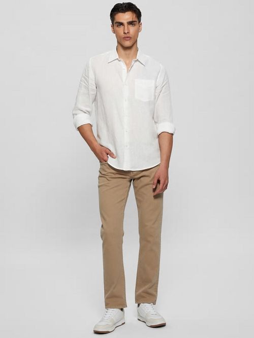 Guess Eco Island Linen Shirt Wit | GUESS-SN31187
