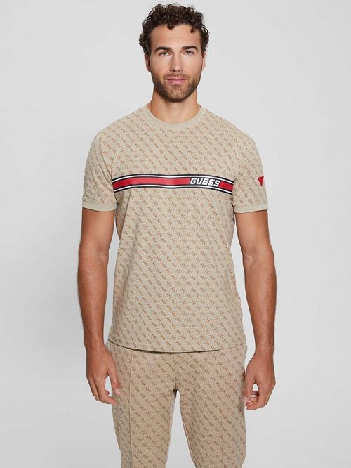 Guess Eco Jamey Logo Tee Bruin | GUESS-SN31572