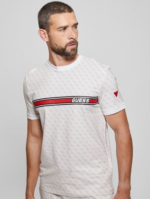 Guess Eco Jamey Logo Tee Wit | GUESS-SN31564