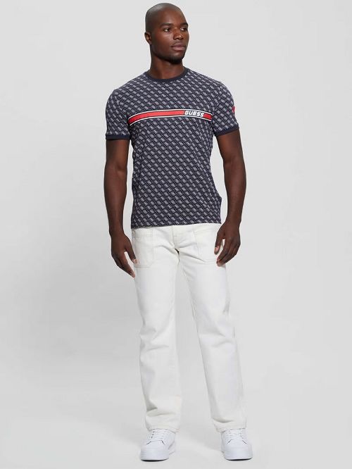 Guess Eco Jamey Logo Tee Zwart | GUESS-SN30604
