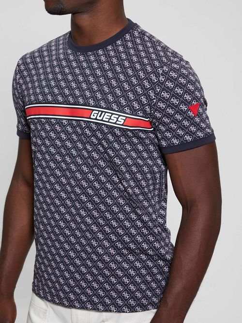 Guess Eco Jamey Logo Tee Zwart | GUESS-SN31509