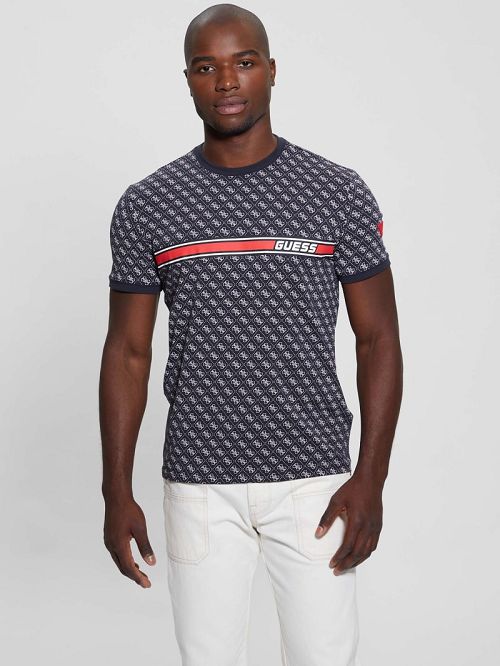 Guess Eco Jamey Logo Tee Zwart | GUESS-SN31509
