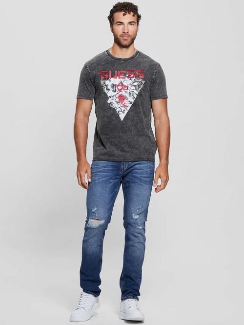 Guess Eco Japanese Tee Zwart | GUESS-SN30642