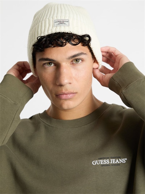 Guess Eco Jeans Beanie Wit | GUESS-SN31922
