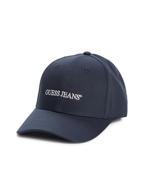 Guess Eco Jeans Logo Baseball Cap Blauw | GUESS-SN31926