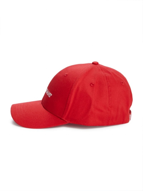 Guess Eco Jeans Logo Baseball Cap Rood | GUESS-SN31925