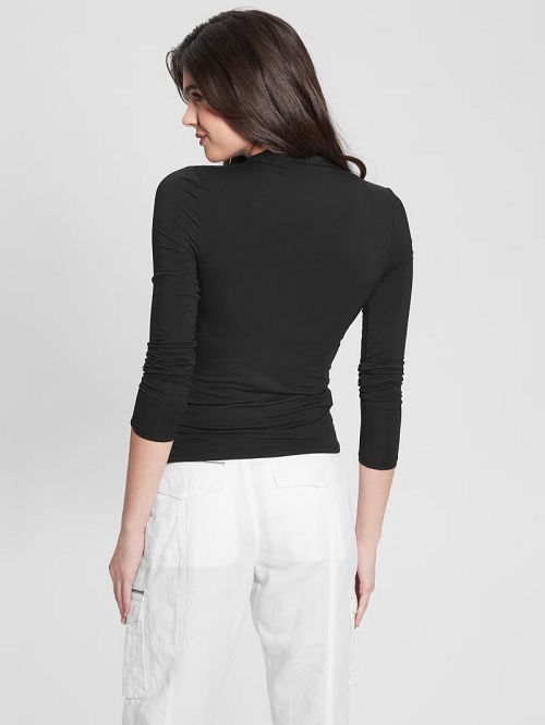 Guess Eco Jenna Cutout Top Zwart | GUESS-SN27110