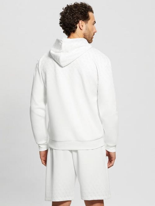 Guess Eco Jessen Scuba Hoodie Wit | GUESS-SN31539