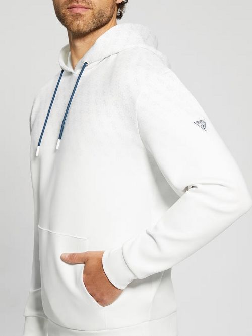 Guess Eco Jessen Scuba Hoodie Wit | GUESS-SN31539