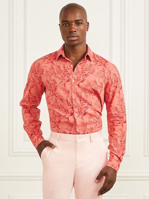 Guess Eco Joe Linen Shirt Rood | GUESS-SN31261