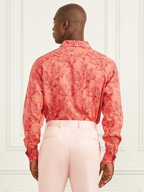 Guess Eco Joe Linen Shirt Rood | GUESS-SN31261