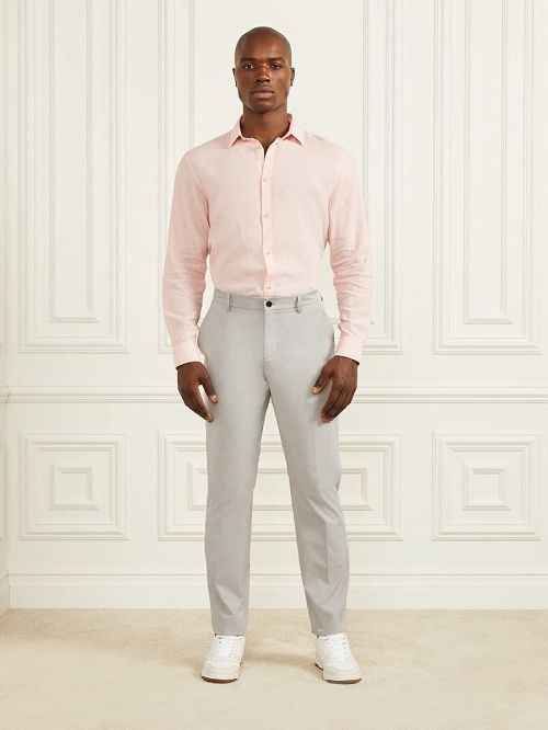 Guess Eco Joe Linen Shirt Roze | GUESS-SN31100