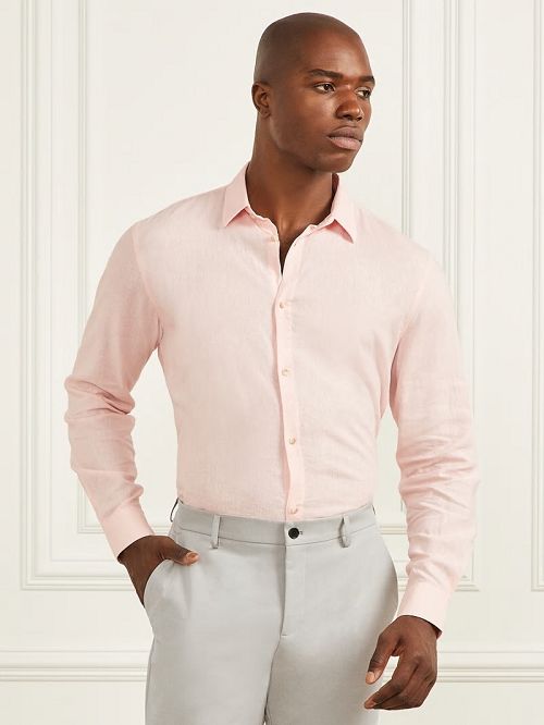 Guess Eco Joe Linen Shirt Roze | GUESS-SN31100