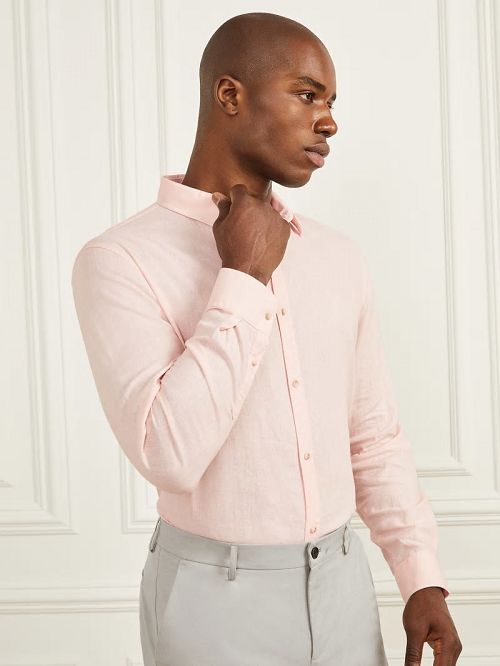 Guess Eco Joe Linen Shirt Roze | GUESS-SN31100