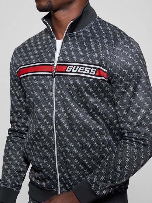 Guess Eco Korbin Track Jacket Zwart | GUESS-SN31551