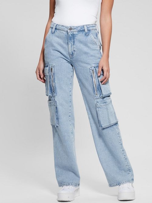Guess Eco Kori Cargo Jeans Blauw | GUESS-SN26660