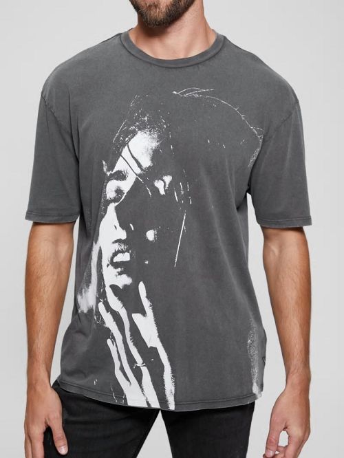 Guess Eco Late Nights Crewneck Tee Grijs | GUESS-SN30705
