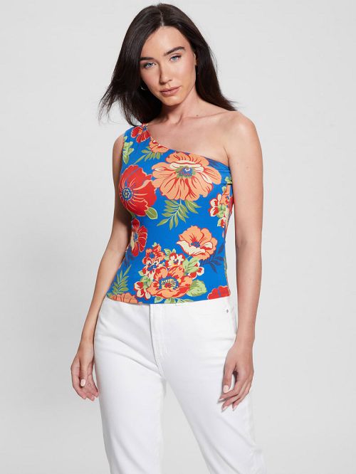 Guess Eco Linda One-Shoulder Top Multi | GUESS-SN27128