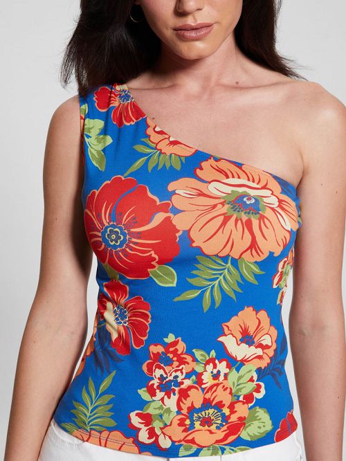 Guess Eco Linda One-Shoulder Top Multi | GUESS-SN27128