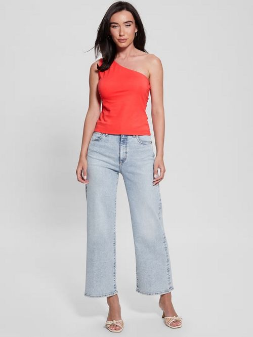 Guess Eco Linda One-Shoulder Top Roze | GUESS-SN27181