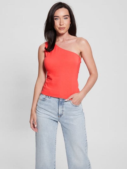 Guess Eco Linda One-Shoulder Top Roze | GUESS-SN27181