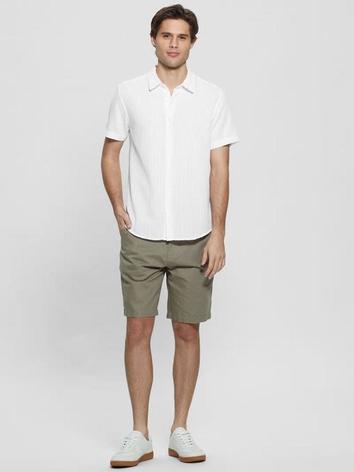 Guess Eco Linen Slub Shorts Bruin | GUESS-SN31355