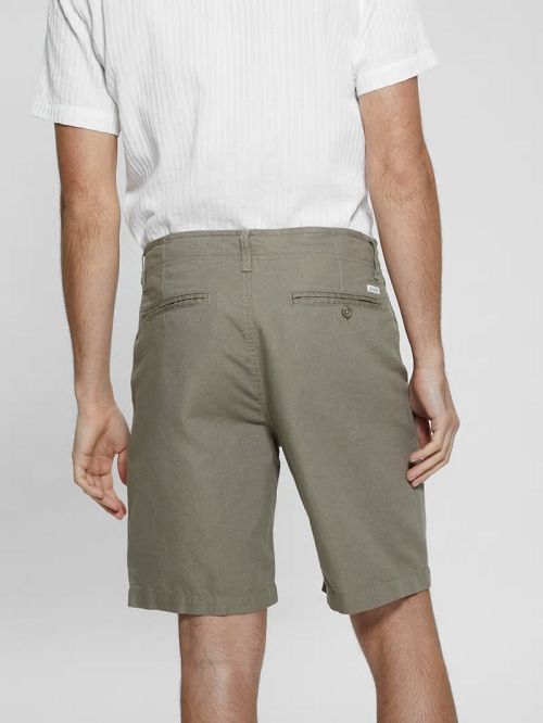 Guess Eco Linen Slub Shorts Bruin | GUESS-SN31355