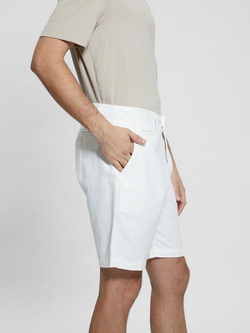 Guess Eco Linen Slub Shorts Wit | GUESS-SN31357