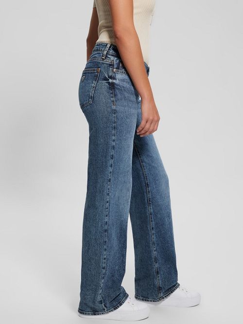 Guess Eco Low-Rise Slouchy Jeans Blauw | GUESS-SN26575
