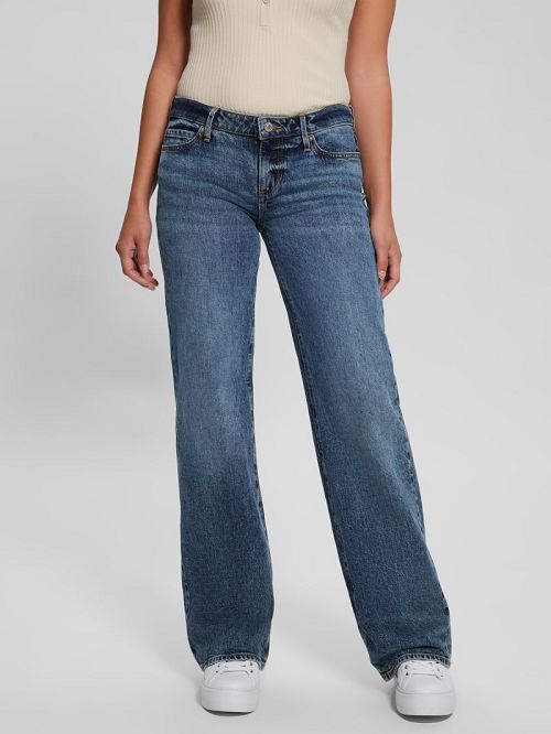 Guess Eco Low-Rise Slouchy Jeans Blauw | GUESS-SN26575