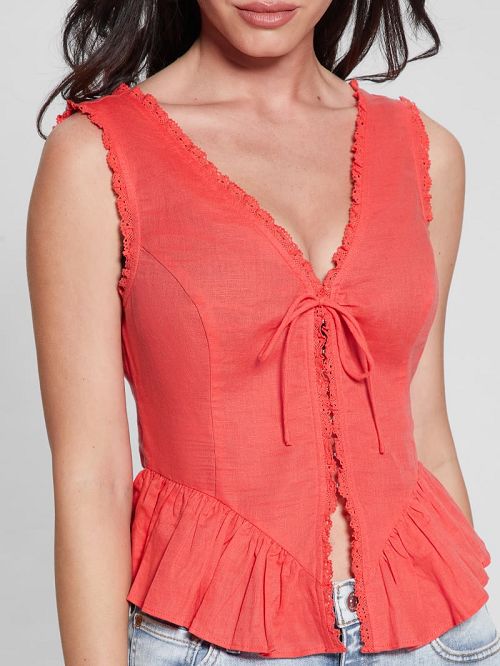 Guess Eco Mackenzie Top Roze | GUESS-SN27626