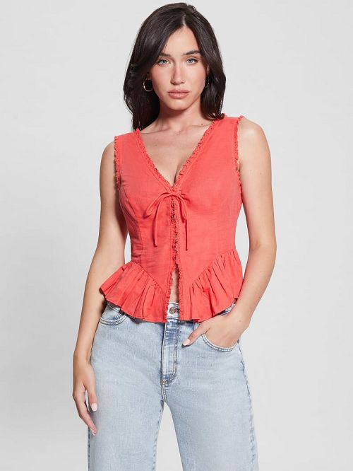 Guess Eco Mackenzie Top Roze | GUESS-SN27626