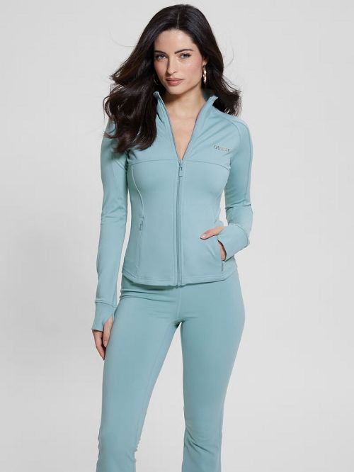 Guess Eco Marika Active Zip Top Blauw | GUESS-SN28415