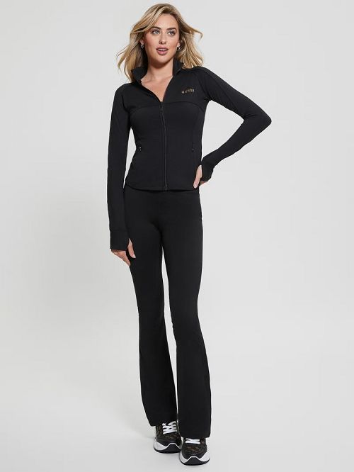Guess Eco Marika Mini Flare Leggings Zwart | GUESS-SN28331