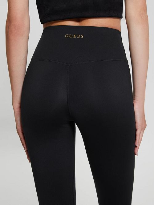 Guess Eco Marika Mini Flare Leggings Zwart | GUESS-SN28466