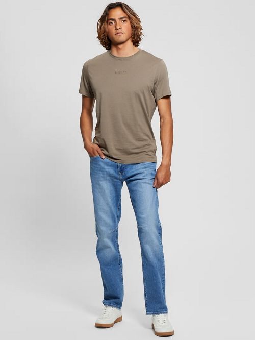 Guess Eco Mateo Zip Pocket Straight Jeans Blauw | GUESS-SN30433