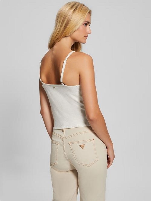 Guess Eco Mena Lace-Trim Sweater Cami Wit | GUESS-SN27824