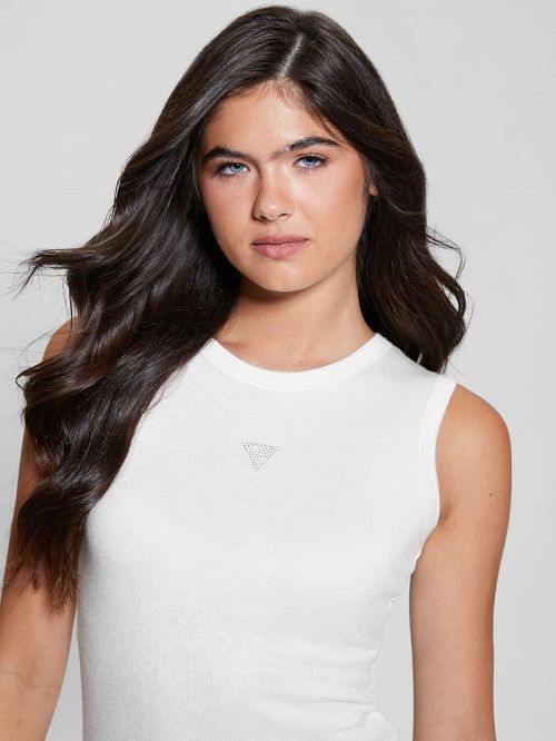 Guess Eco Michela Embellished Top Wit | GUESS-SN27619