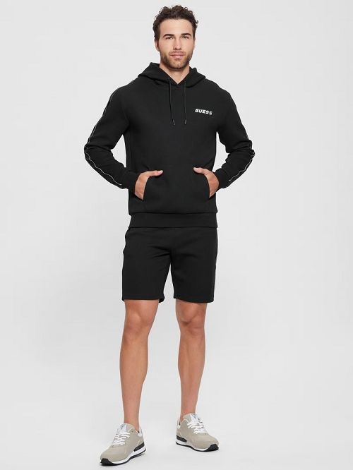 Guess Eco Mickey Quattro G Hoodie Zwart | GUESS-SN30971