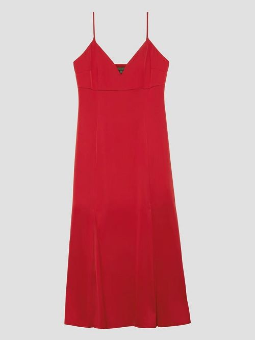 Guess Eco Monique Satin Dress Rood | GUESS-SN26756
