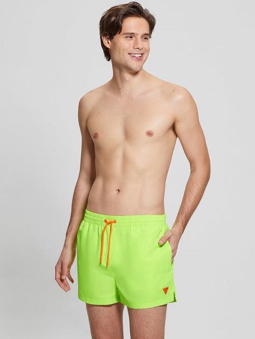 Guess Eco Neon Swim Trunks Geel | GUESS-SN31599
