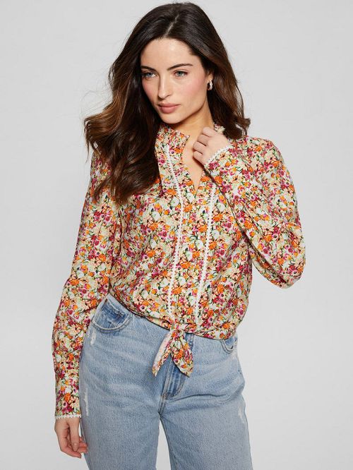 Guess Eco New Rita Shirt Oranje | GUESS-SN27129